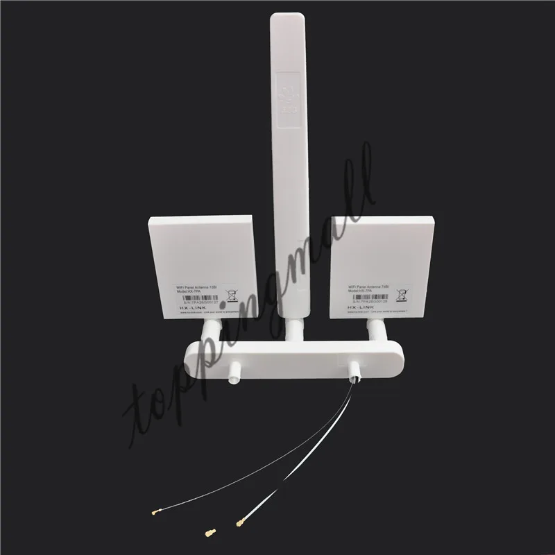 DJI Phantom 3 4K 2.4G 7dBi*2 + 5.8G 10dBi WiFi Signal Range Extender Antenna Kit with Stand