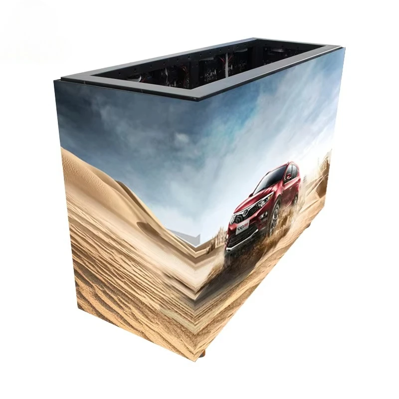LED Table Front Desk Screen LED Front Table 4 Sides Free Flight Case 1 - 4 Pieces High Definition Pixel Indoor Advertisement