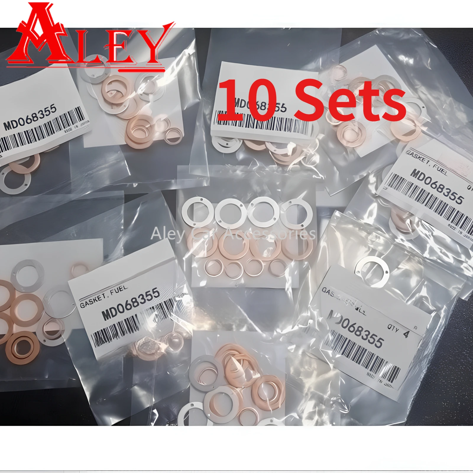 

10Sets Fuel Injector Gasket Repair Kit For Mitsubishi Delica L200 L300 L400 Pajero 4M40 4D56 MD068355 MD070717 MD070718 Original