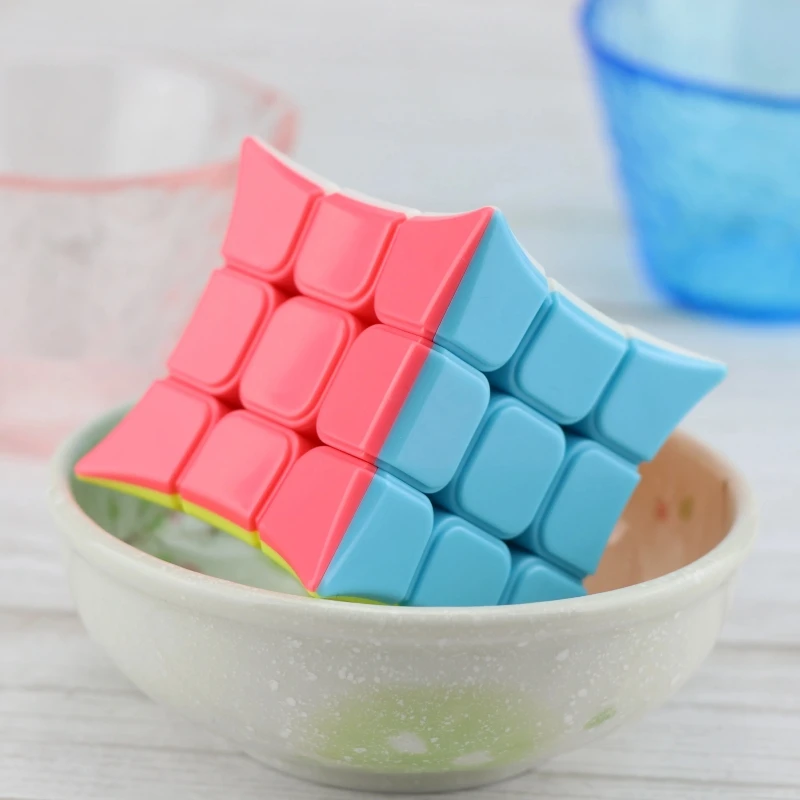 Yongjun Koning Hoek Jinjiao 3x3x3 Magische Kubus Macaron Kleur 3x3 Cubo Magico Educatief Speelgoed