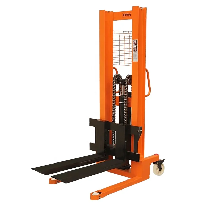 Warehouse Stacker Hydraulic Manual Stacker Forklift 2 Ton 1.6m Hand Pallet Truck Stacker NEW