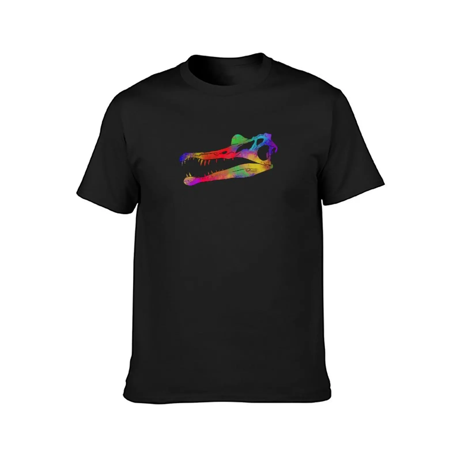 Spinosaurus Skull (Pride - Rainbow) T-Shirt sublime graphics funnys heavyweights mens big and tall t shirts