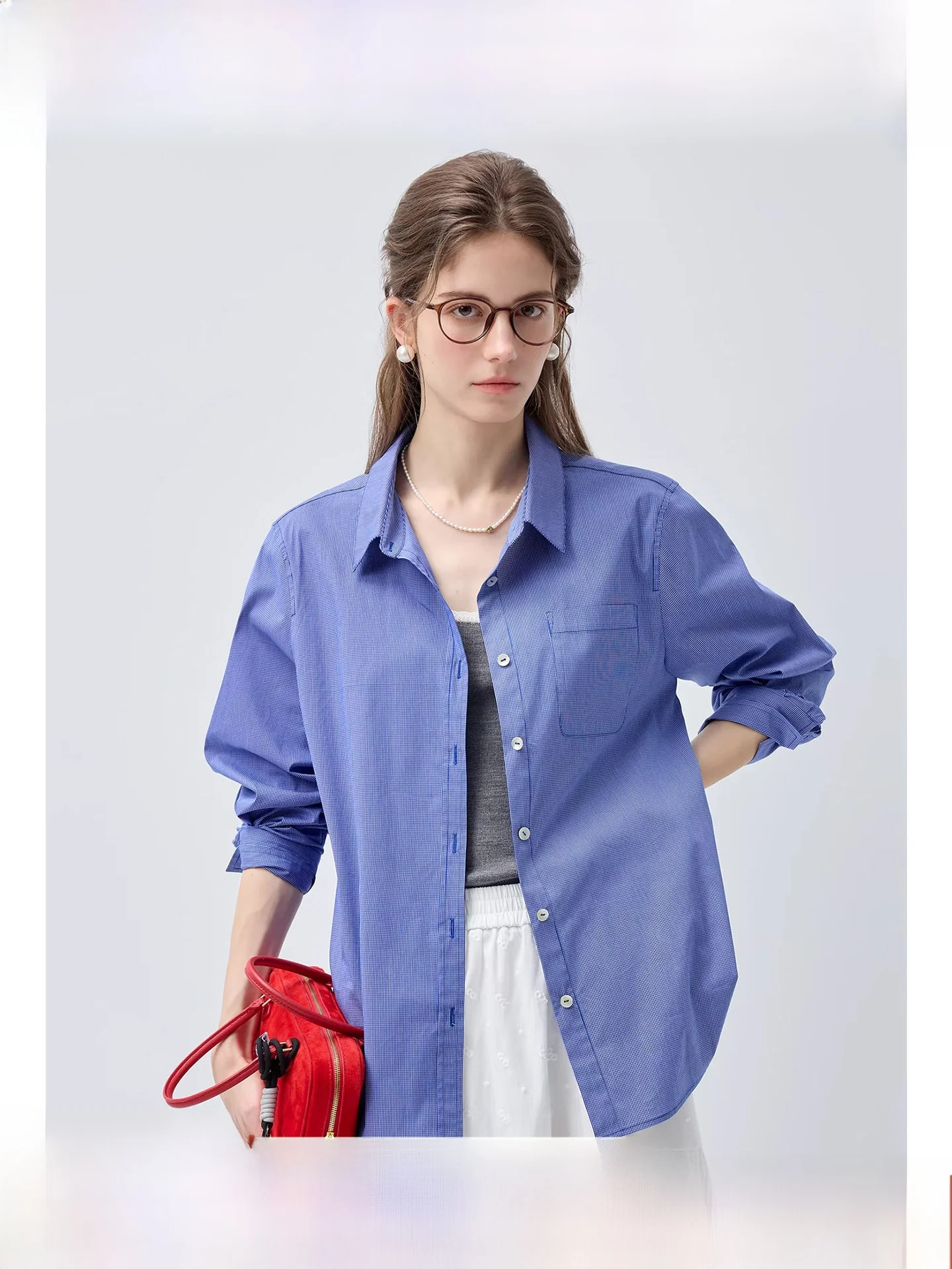 Blue Plaid Loose Fi…