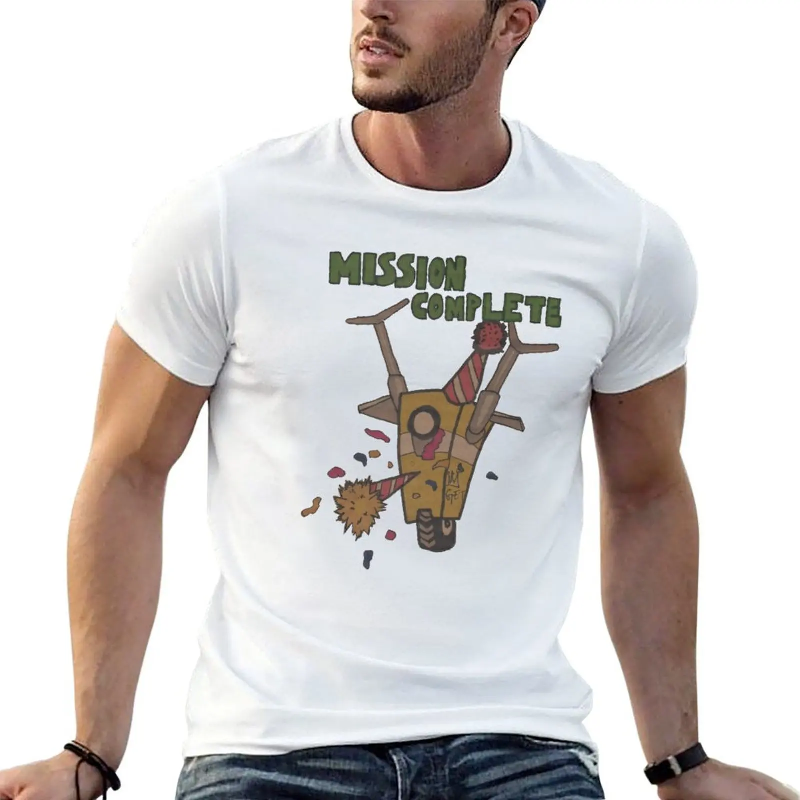 

MISSION COMPLETE CLAPTRAP T-Shirt man t shirt designer cotton tshirt 100% t shirts for man cotton soft T-shirt