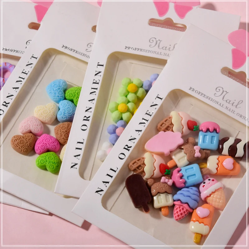 12pcs/set 3d Flower Cartoon Nail Art Decorations Luxury Nail Charms Flowers Nails Art Design Suplies Accesoires Charms for Nails
