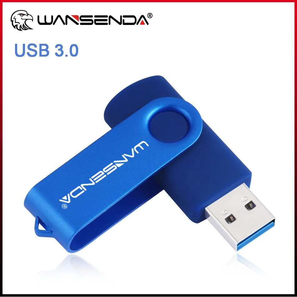 

Wansenda USB 3.0 Mini Swivel USB Flash Drive Pen Drive 256GB Memory Stick 128GB 64GB 32GB 16GB 8GB Cle USB Colourful Pendrive