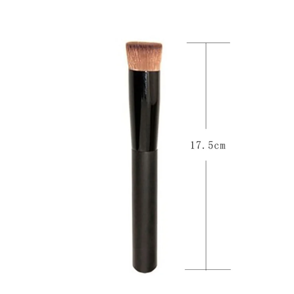 Beauty Cosmetics Professionelle Gesichts-Make-up-Pinsel, synthetisches Haar, professionelle Foundation-Make-up-Pinsel, weiche Borsten, Schwarz