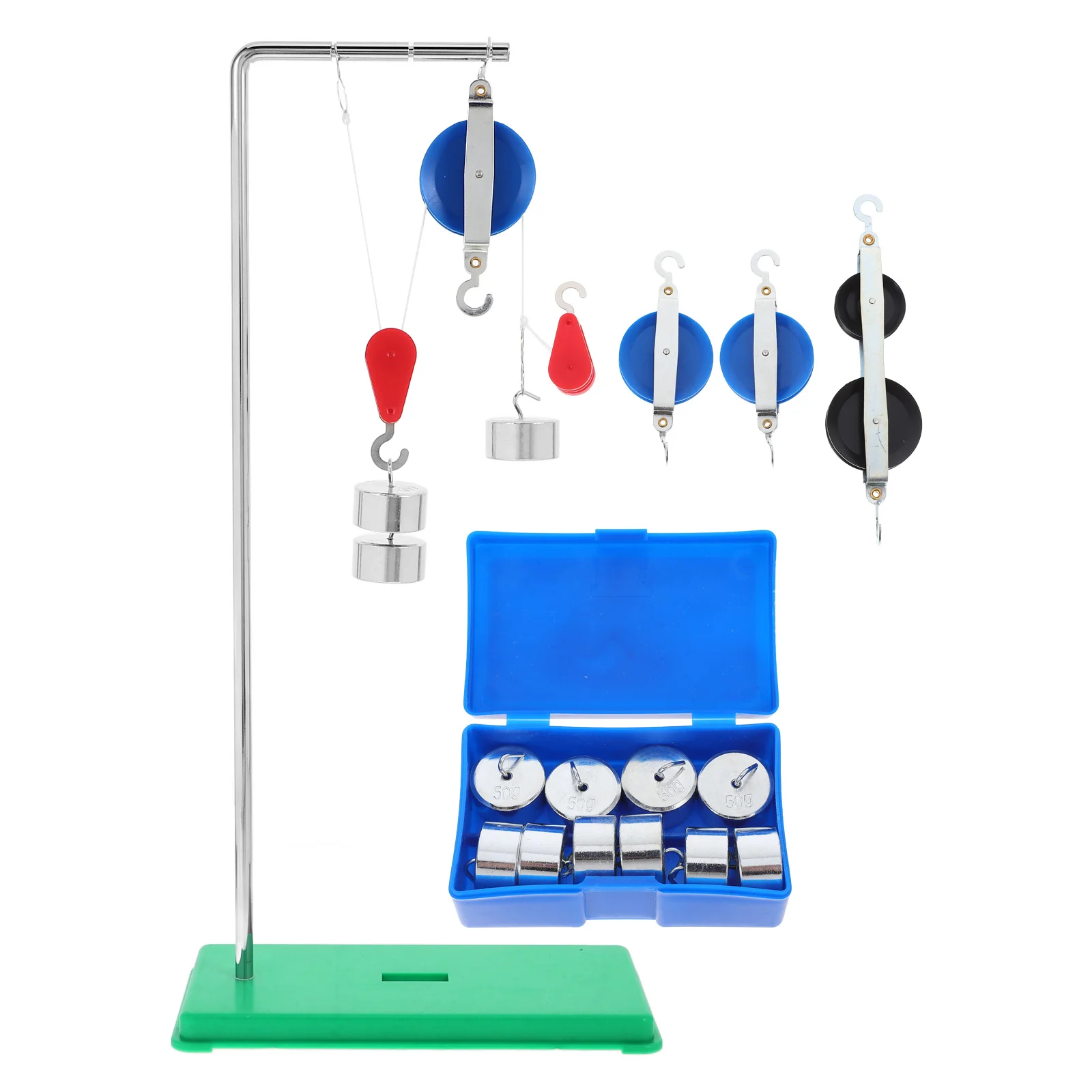 

1Set Physics Teaching Tools Pulley and Bracket Set for Scientific Research Mechanical Experiment Demonstrations Science