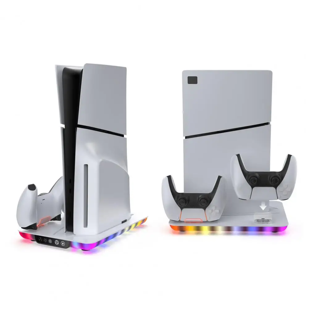 Stand High Efficiency Stand Ps5 Station with Dual Controller Charging Dock High Efficiency Fan Dynamic Rgb Ultimate for Enhanced