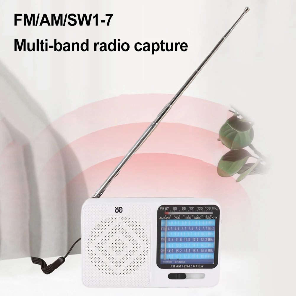 W-913 راديو الطقس في حالات الطوارئ كامل النطاق FM AM SW راديو يعمل بالبطارية راديو صغير متعدد الوظائف مع مقبس سماعة الرأس