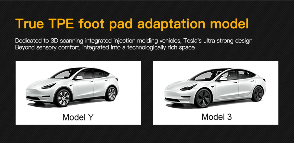 YZ For Tesla Floor Mat Model Y 2021-2026 Model 3 Highland Car Trunk Mat Luggage Mat TPE Waterproof Anti-Slip Set Floor Liner Mat