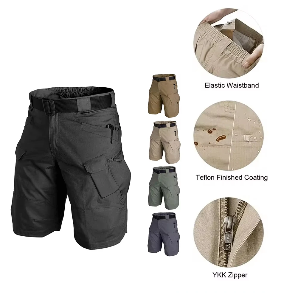 Savior Summer Tactical Shorts Waterproof Quick Dry Multi-pocket Shorts Men Cargo Short Pants Men Outdoor Clothes Hunting Fishing