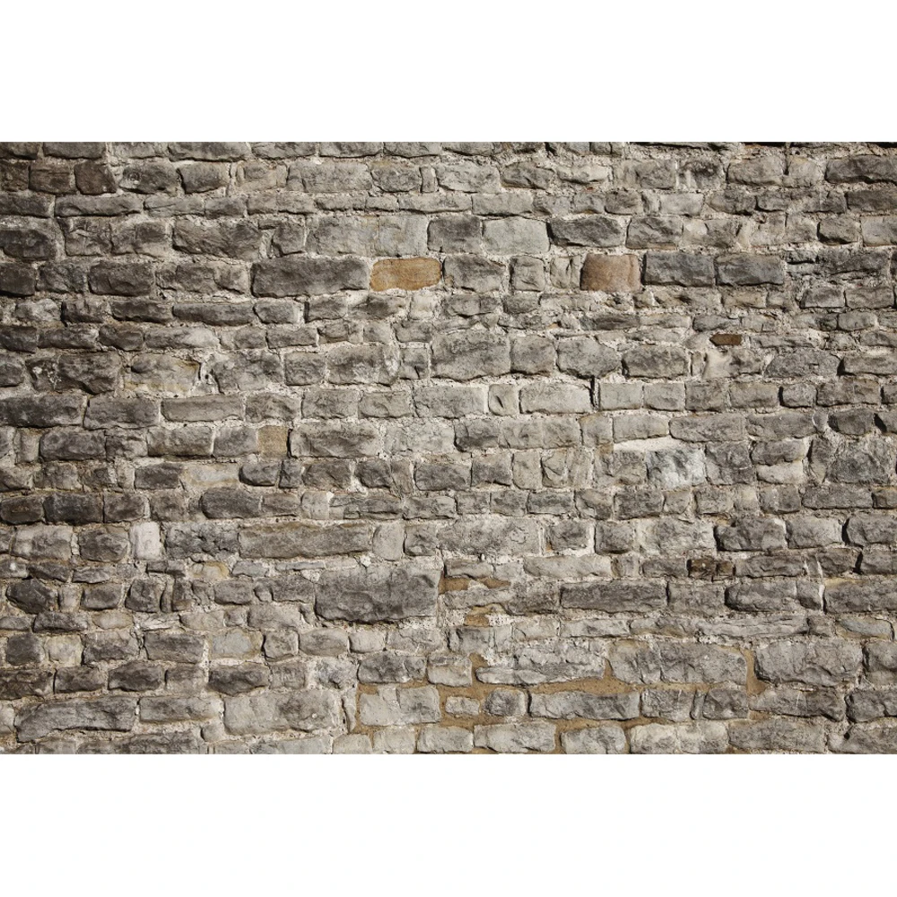 Laeacco Gray Stone Wall Backdrop Vintage Rustic Countryside Grunge Brick Rock Texture Kid Adults Portrait Photography Background