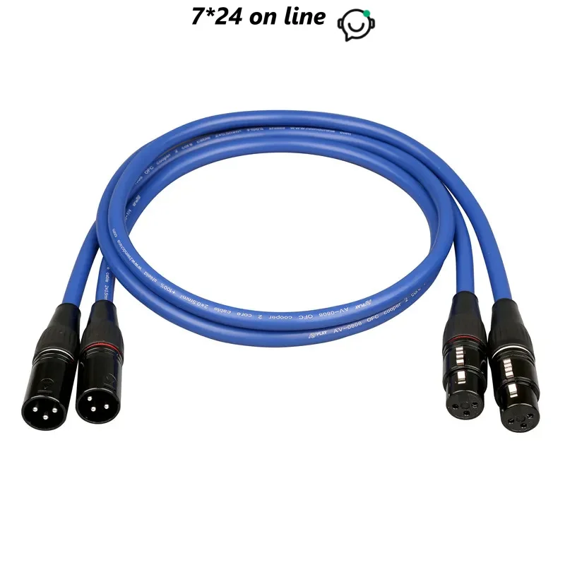 

AVplay AV-0802 HiFi аудиофильский высококачественный кабель XLR к XLR Balance CANNON 4N Cooper Core 1M 1,5M 2M 3M 3,5M