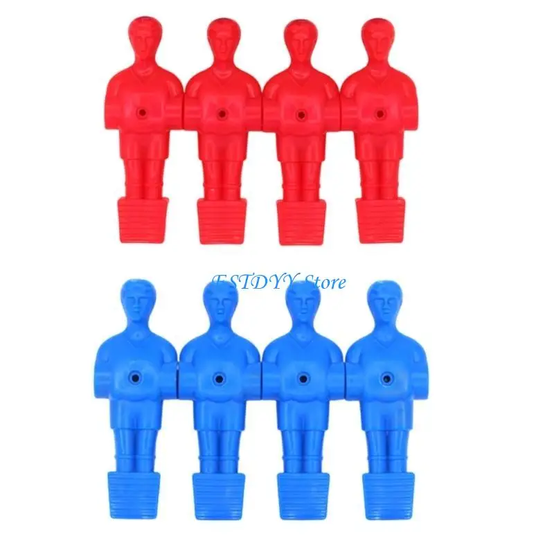 

G6DE 8Pcs Table Soccer Figurine Foosball Table Men Table Soccer Player Foosball Part