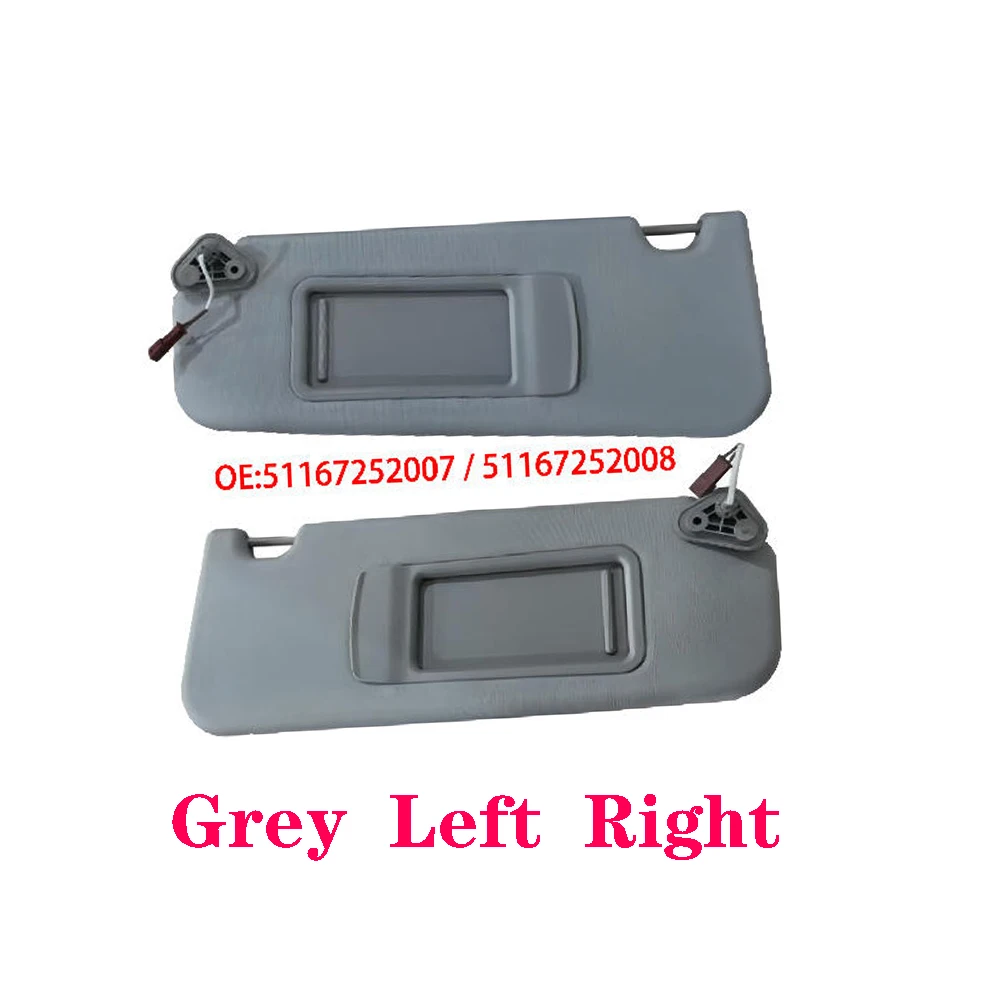 For BMW 3 Series E90 E91 E84 BMW X1 With lamp attachment Sunshade for cars, makeup mirror, anti-glare shielding plate