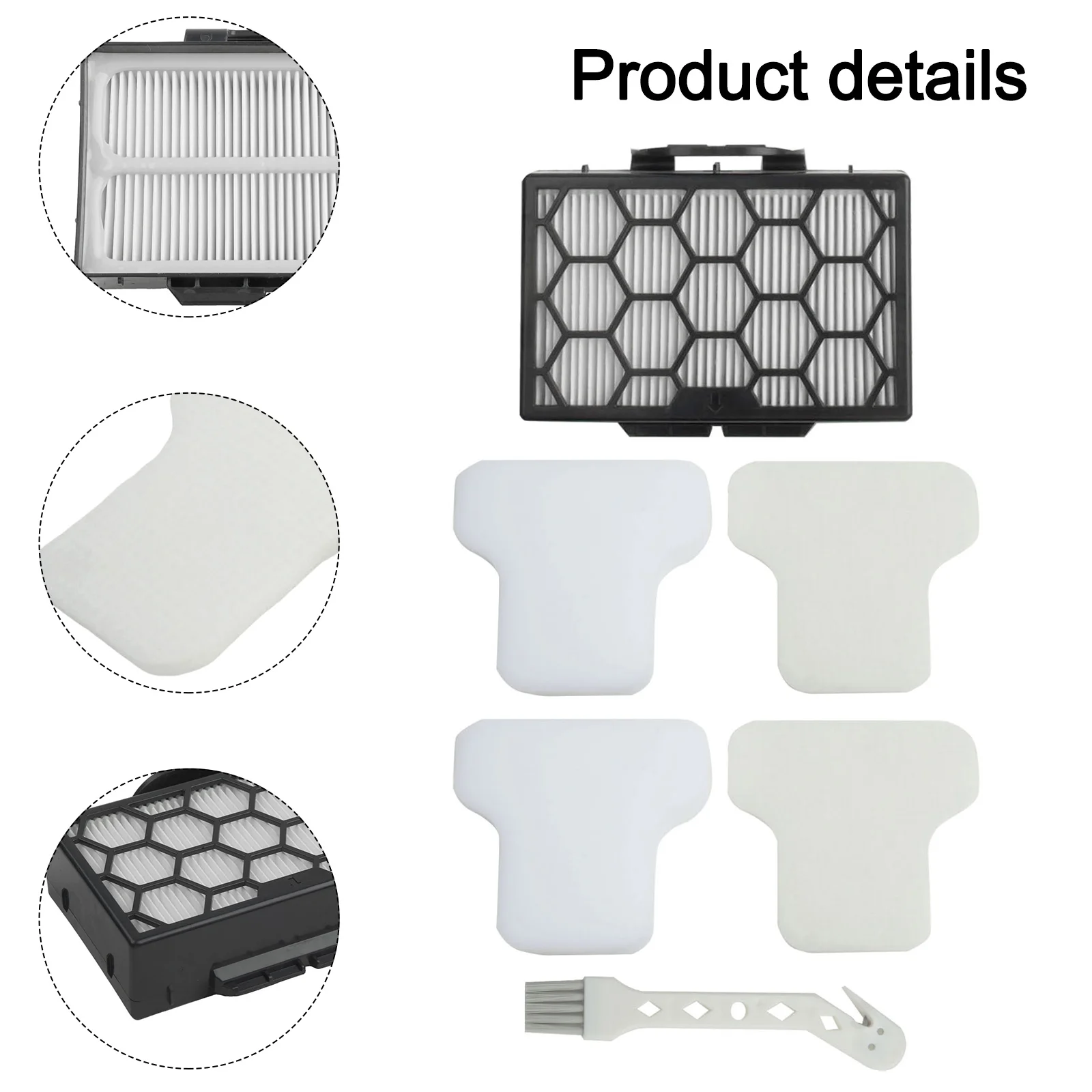 Cleaning Brush Filter CZ250UKT CZ250UKTDB CZ500UKT Electric Cordless For Shark Replacement Sponge Filter Accessories