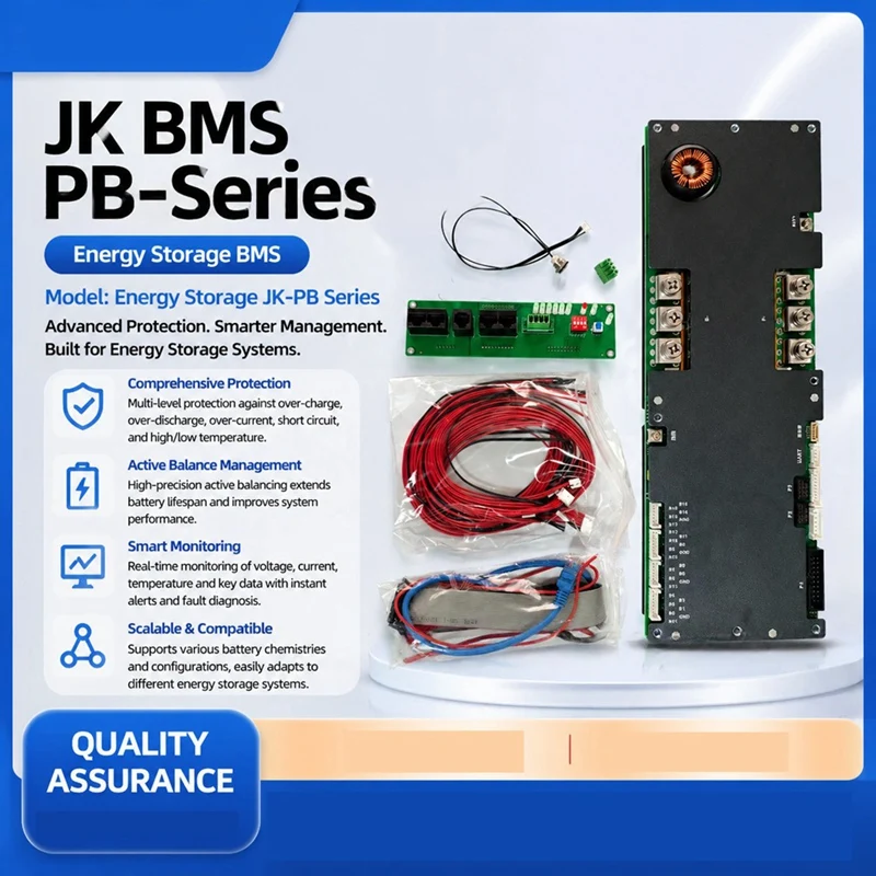 DT98 for JK-PB2A16S-30P Smart BMS 8S-16S 300A Inverter Protection Board Active Balance 2A for Li- LiFePO4 LTO with CAN RS485