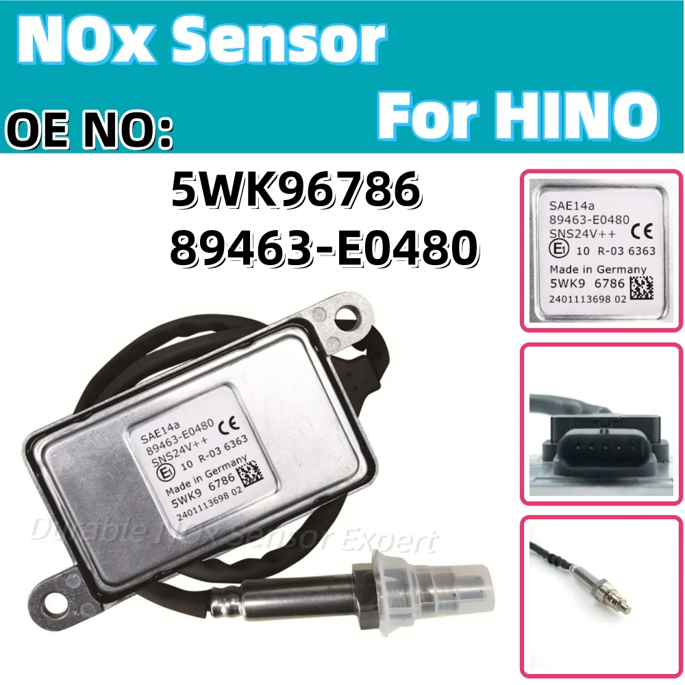 

Nitrogen Oxide Sensor NOX Sensor 89463-E0480 5WK96786 For Hino Toyota Engine Car 89463 E0480 89463E0480 High Quality