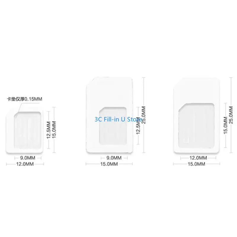 G8TA 4 في 1 تحويل لبطاقة إلى محول Micro / قياسي، Micro إلى حامل