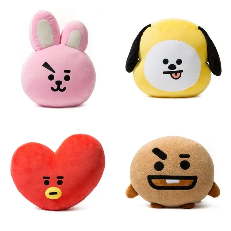 Nuovo grande BT21 bambola cuscino COOKY TATA Anime Kawaii peluche Mang Koya ragazza camera da letto divano cuscino giocattolo decorazione del