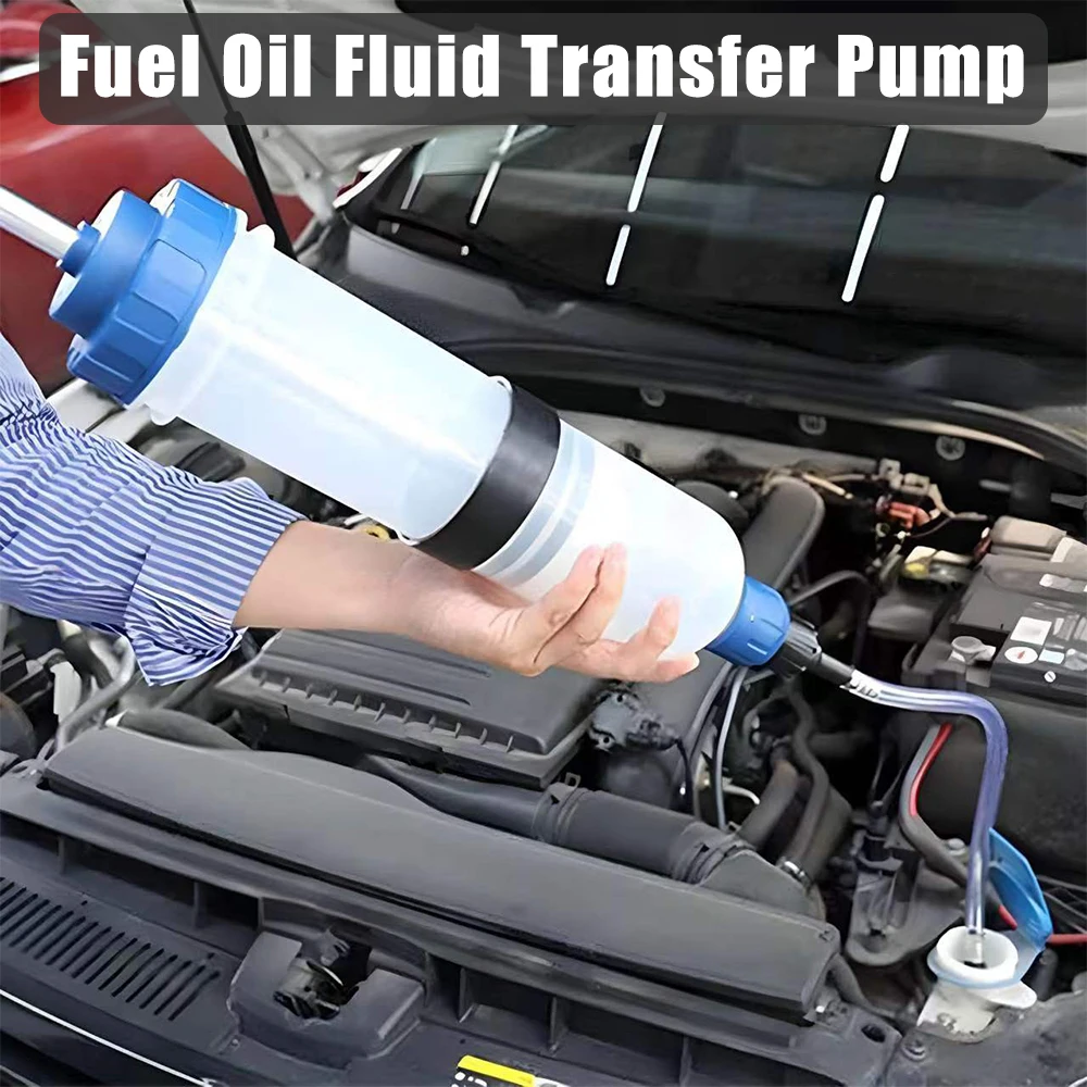 Fuel Transfer Filling Syringe Brake Liquid Car Oil Fluid Extractor 200cc 500cc 1500cc Injecting Pump Suction Vacuum Manual