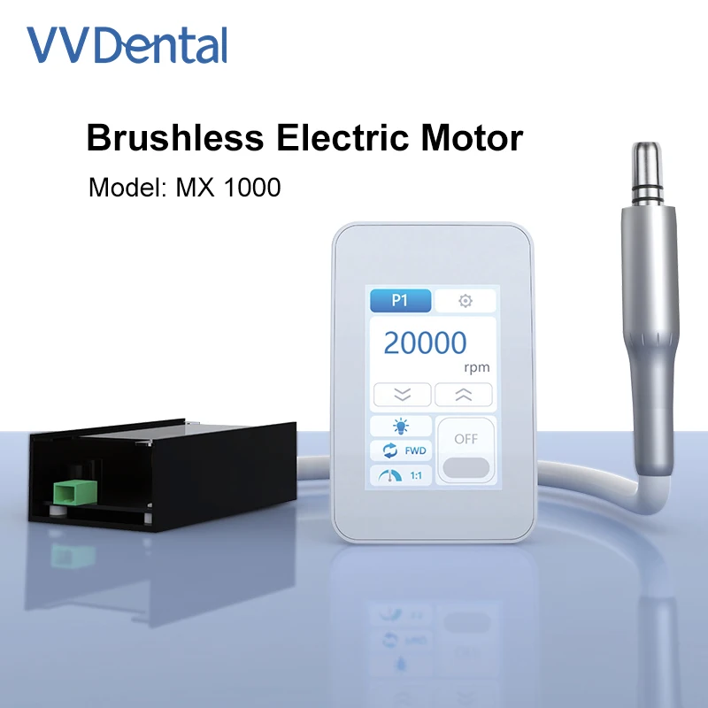 

2/4 Hole Dental Brushless Electric Motor with LED Touch Screen Control 5000-40000RPM Direct Drive for Dental Chair Unit