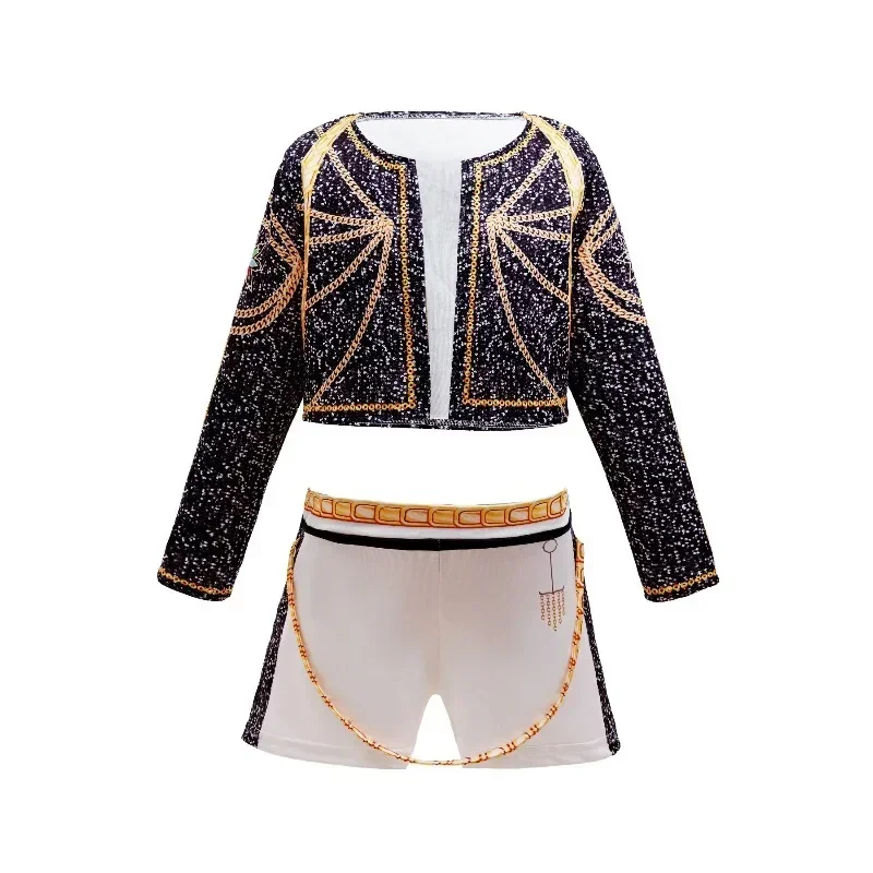 Mädchen 3-Teiliges Set Cosplay-Kostüm Bühnenauftritt Verkleidung Uniform Kinderparty-Kostüme 2026 Sommer Modekleidung – Detail 6