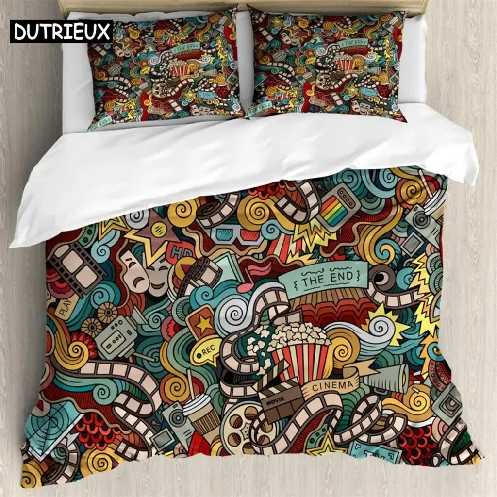 Color digital kit Bedding Sets 3D Digital Printing Custom Quilt Duvet Cover Set  Home Queen King Quilt Pillowcase