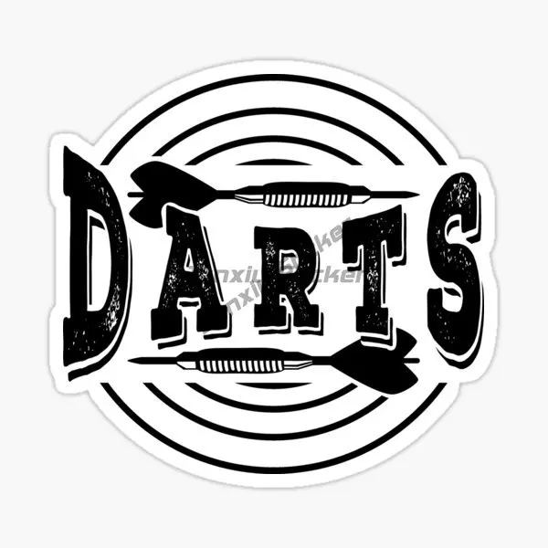 Darts Player Dartboard Creative PVC Waterproof Stickers Accessories for Decorate Car Wall Room Bicycle Helmet Camper Truck Van