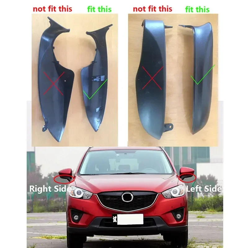 Left Right Car Wing Door Outside Rearview Mirror Lower Cover Housing For Mazda CX-5 CX5 2013 2014