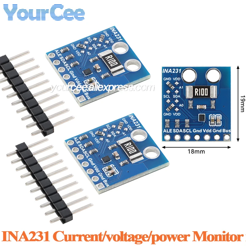 10pcs/1pc INA231A INA231 current voltage power monitor module current shunting I2C IIC output 2.7V-5.5V