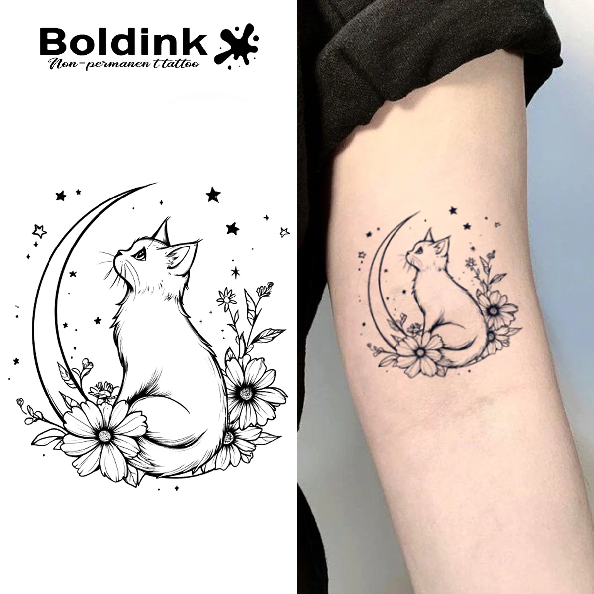

Временная татуировка Boldink Fluttering Dreams, обнажен до 15 дней, новая технология, волшебная водонепроницаемая полуперманентная наклейка.
