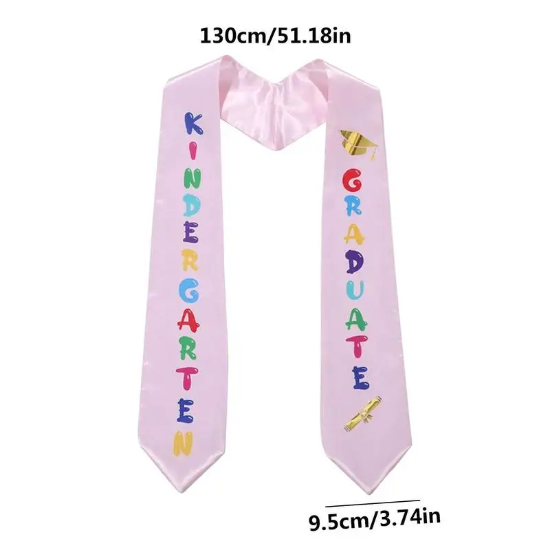 Kids Graduation Stole Graduate Printed Preschool Graduation Stole With Cute Design Unisex Graduation Honor Stole Girls And Boys