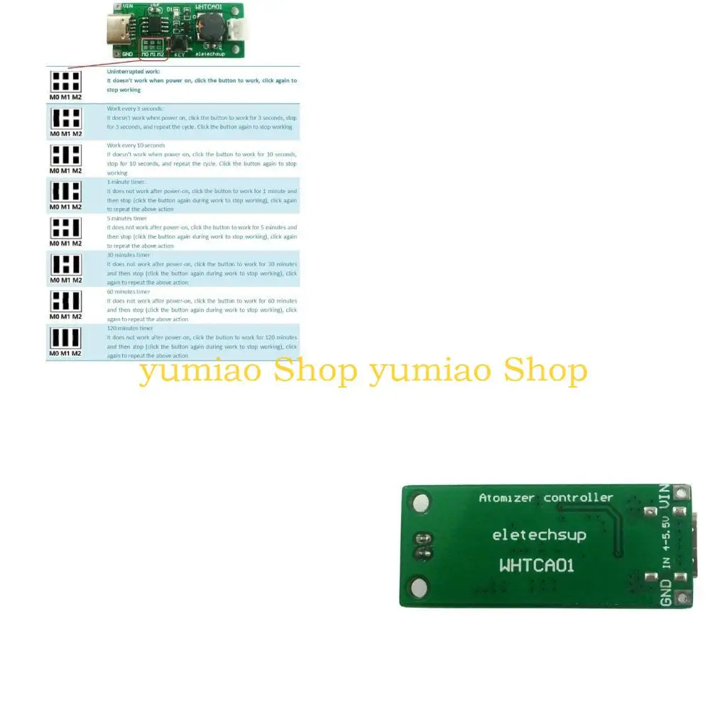 

587B DIY Type-C USB Mini Fog Maker Humidifier Driver Circuit Board Set