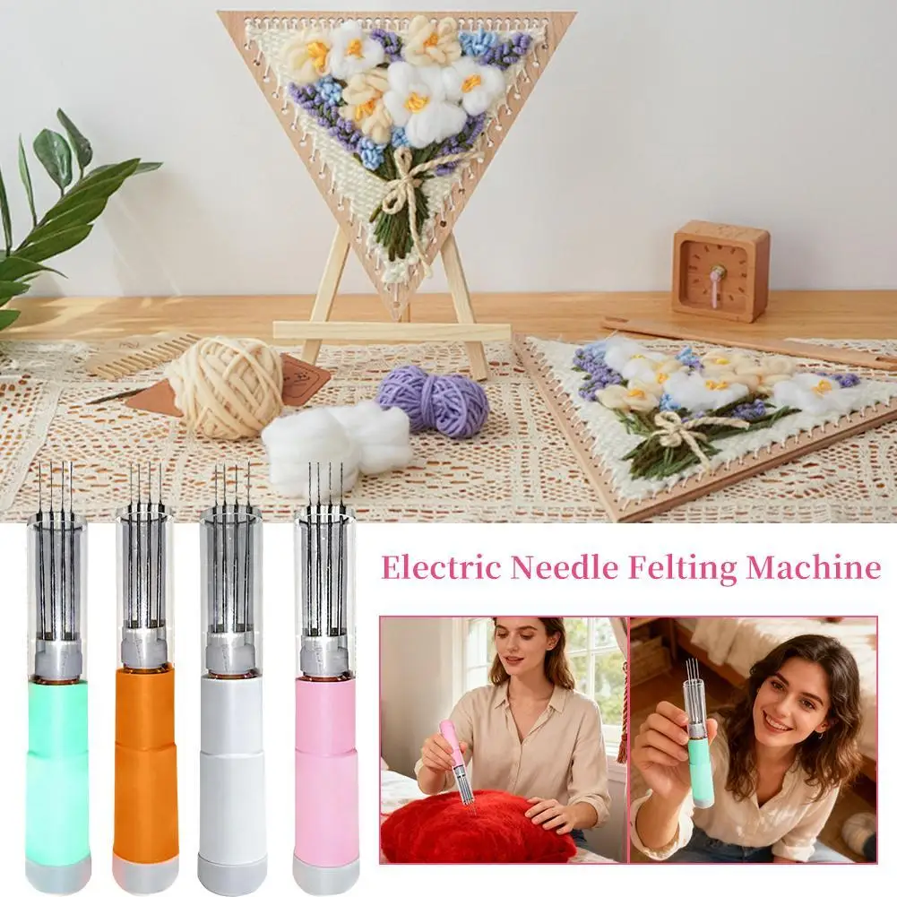 

Электрическая игла для валяния шерсти, ручка с регулируемой скоростью и источником питания для рукоделия, скульптуры животных из волокна