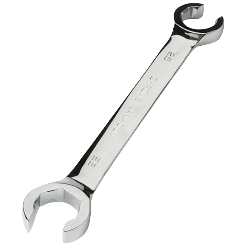 

B08B-25-28MM Oil Pipe Flare Nut Wrench, Double End Wrench High Torque Mirror Hand Tool, Open Brake Wrench For Car Repair