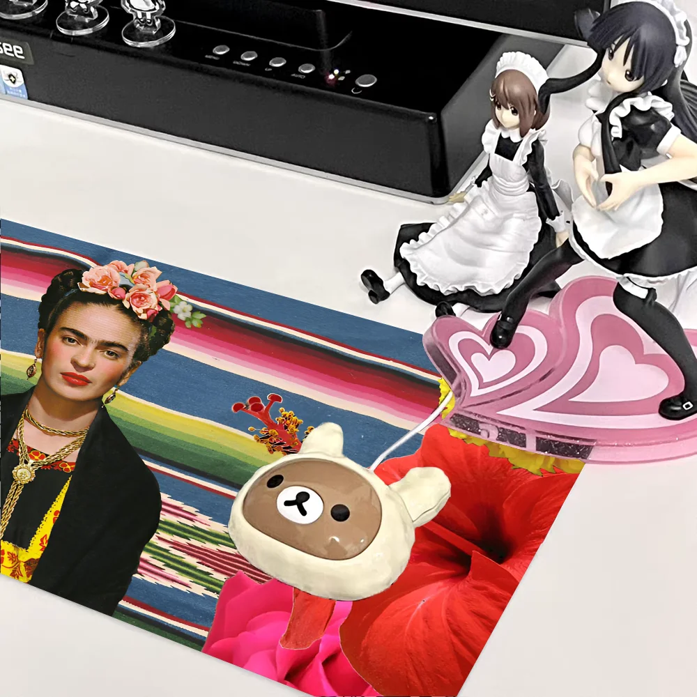 Frida Kahlo Mousepad Large Keyboard Desk Mat Gaming Mouse Pad LockEdge Non-slip Mat