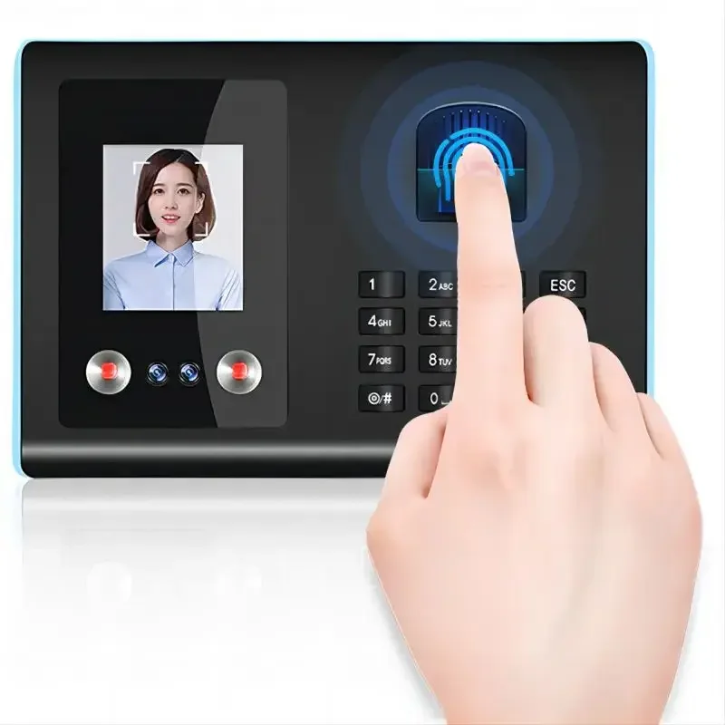 FA01 Attendance Machine Face+ Fingerprint+Password Employee Check-in Device Facial Recognition Apparatus Punch Card Equipment