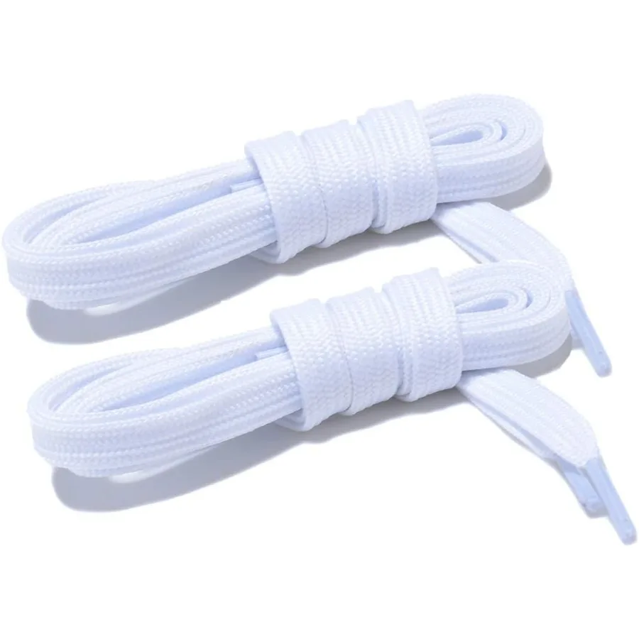 

Wide Flat Athletic with Wide Flat Shoe Laces [2 Ps] [8 Color][8 Size] for Sneakers and Shoes