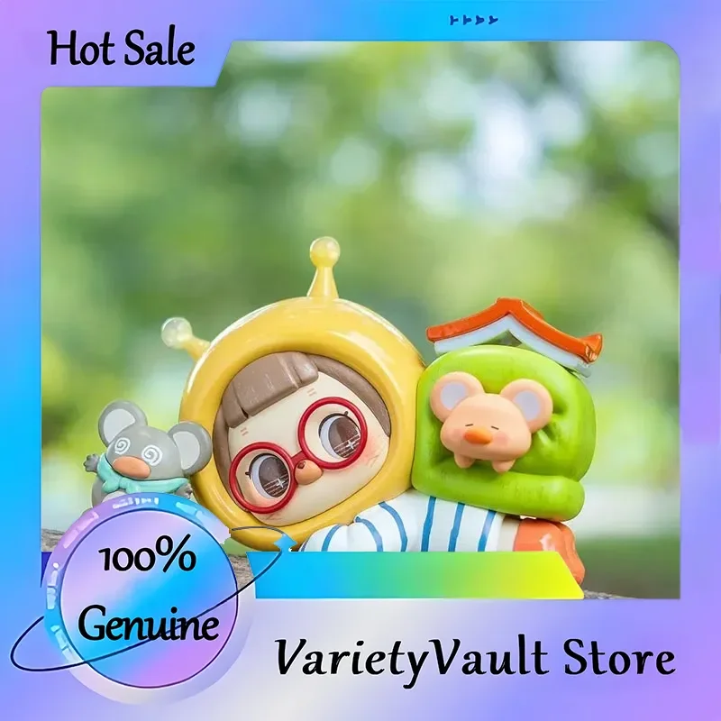 Adorno de escritorio de muñeca de moda, serie de cajas ciegas, sombrero pequeño imaginativo, regalo para niña, juguete de colección de pimiento genuino para mayores de 15 años