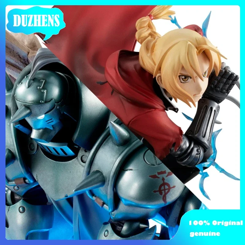 100% Original:Fullmetal Alchemist Edward Elric&Alphonse Elric 30cm PVC Action Figure Anime Figure Toys Collection Doll Gift