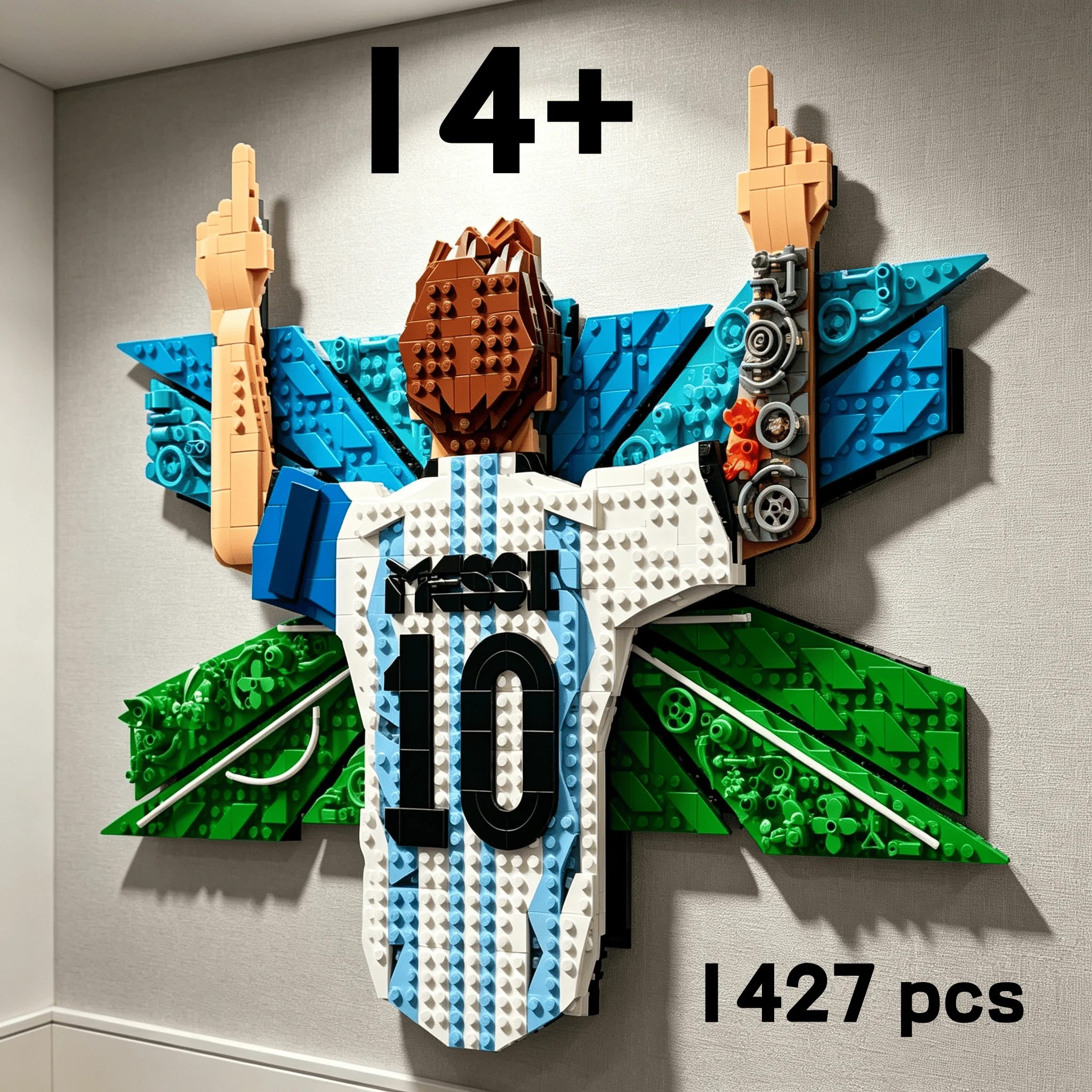 2026 Super popular 1427 pcs Football Match Series Celebration Moment building blocks Suitable for birthday gifts and decorative