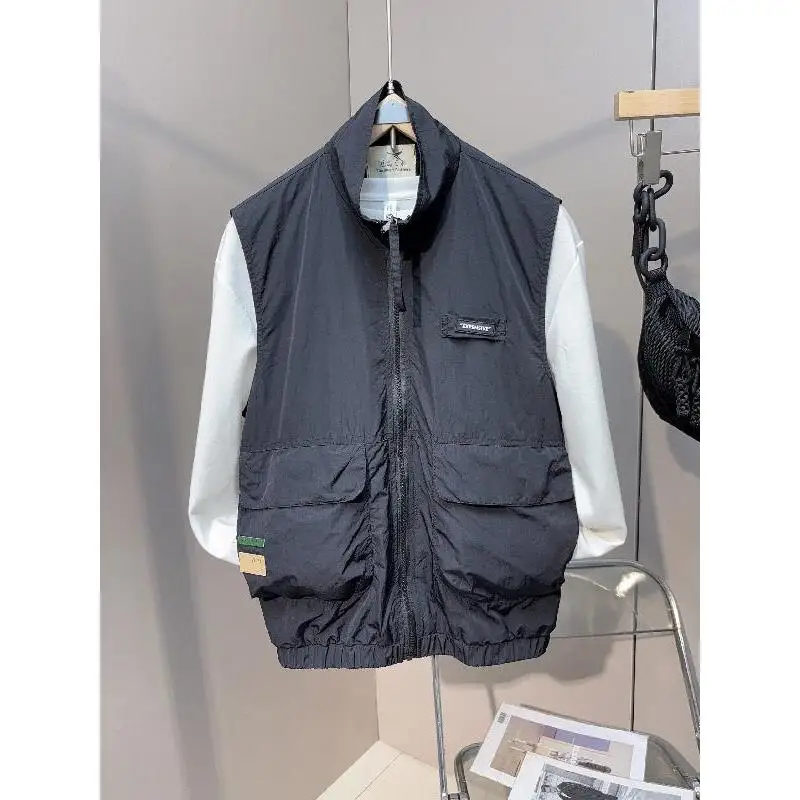 

Свободный повседневный жилет с воротником-стойкой, быстросохнущий, для работы, осень-зима, большие размеры, 300 Pou