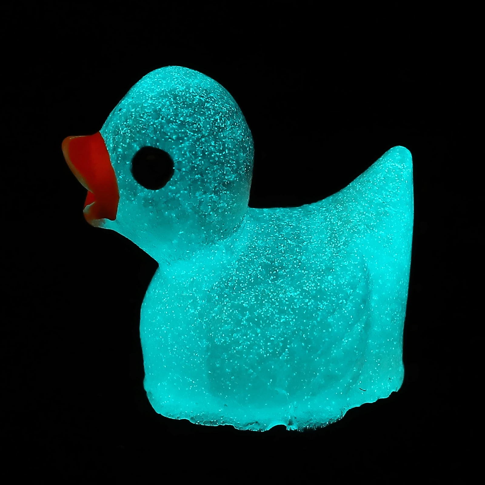 

100Pcs Glow in The Dark Mini Duck Resin Crafts Decorative Car Garden Miniature Statues Micro Landscape Ornaments