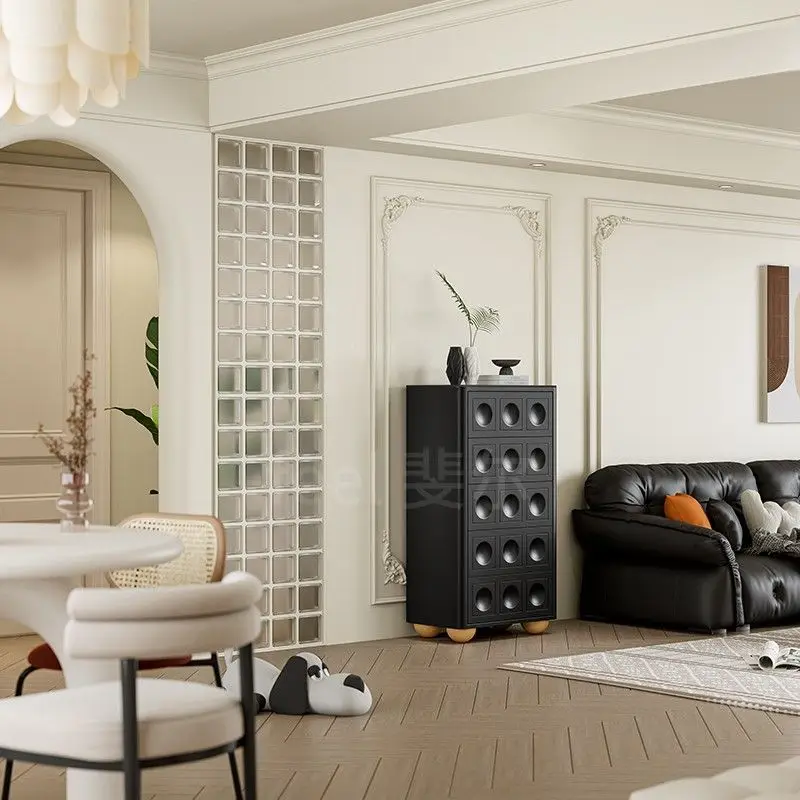 Medieval style homestay furniture solid wood living room solid wood bedroom slate chest of drawers five chests of drawers