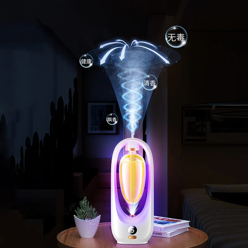 Flower Essential Oil Diffuser,Ultrasonic Fragrant Humidifier,Wireless Perfume Air Freshener Smart Home Deodorize,Washroom Room