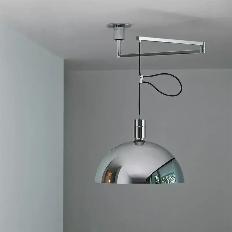 2026 Nordic Modern Simple Restaurant Rocker Lamp Study Bar Rotatable Lamp Bauhaus Movable Position Pendant Lamp Chandelier Indoo
