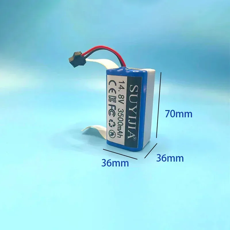 14.8V/14.4V 4S1P 3500mAh Vacuum Cleaner Battery 18650 Li-ion Batteries for Robots Vacuum Cleaners Sweepers Various Plug Custom