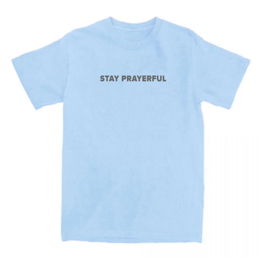 Stay Prayerful Tee セレブリティ チャーリー カーク Tシャツ コットン 半袖 女性 Tシャツ カジュアル O ネック グラフィック プリント Tシャツ